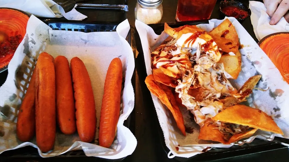 Breadsticks and Pulled Pork Nachos