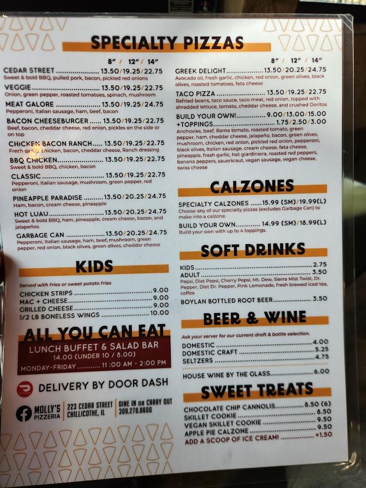 Molly's Pizzeria Menu image 4