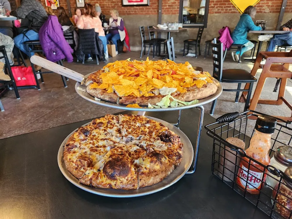 Taco Pizza and Ruben Pizza